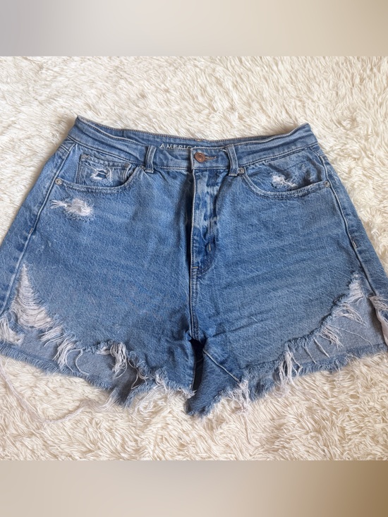 American Eagle Outfitters Pants - American Eagle Outfitters Light Blue Distressed Denim Shorts